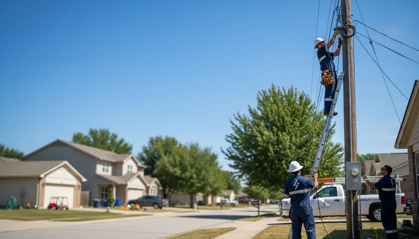 Residential electrician providing installation services in Gonvick, MN